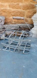 oud frans zinken flessenrek  voor 6 flessen, Antiek en Kunst, Ophalen of Verzenden