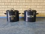 2 stuks Weck ketel / kookketel emaille - 22 ltr, Ophalen of Verzenden