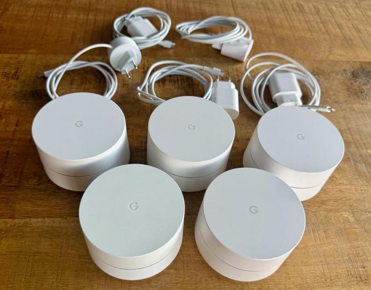 Te koop: 5x Google Nest Wifi (1e generatie), Computers en Software, Accesspoints, Gebruikt, Ophalen of Verzenden