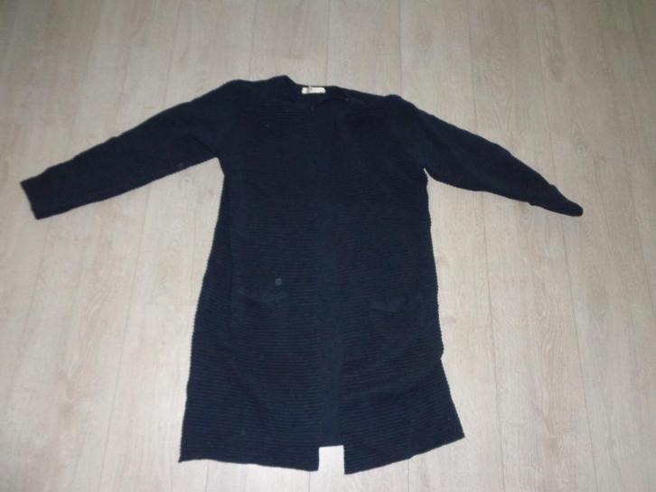 donkerblauwe lange damesvest van Selected Femme, maat L, Kleding | Dames, Truien en Vesten, Gedragen, Maat 42/44 (L), Blauw, Ophalen of Verzenden