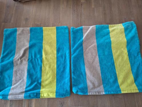 Vrolijk gekleurde sierkussen overtrekken Hema 40x40 cm, Huis en Inrichting, Woonaccessoires | Kussens, Gebruikt, Vierkant, Ophalen of Verzenden