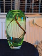 MURANO oude vaas groen/bruin, Ophalen of Verzenden