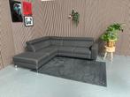GRATIS LEVERING Slaapbank Donkergrijs 260x240 REFURBISHED, 250 tot 300 cm, Hoekbank, Ophalen of Verzenden, Zo goed als nieuw