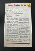 Oorlogs XX pamflet duits, Ophalen of Verzenden, Overige soorten, Duitsland, Foto of Poster