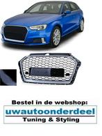 Sport Grill Zwart Honingraat Voor Audi A3 8V RS3 Look, Ophalen of Verzenden