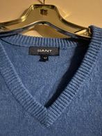 GANT Blauwe Trui Maat M/L,100%lambswool, Kleding | Heren, Truien en Vesten, Ophalen of Verzenden, Zo goed als nieuw, Maat 48/50 (M)