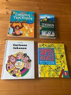 Tekenboeken Pakket: Cartoons, Dieren, Doodle & Gids, Ophalen of Verzenden, Zo goed als nieuw, Boek of Gids