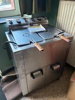 Friteuse horeca 2x 10L, Witgoed en Apparatuur, Frituurpannen, 4 liter of meer, Ophalen, Gebruikt, Duo-friteuse