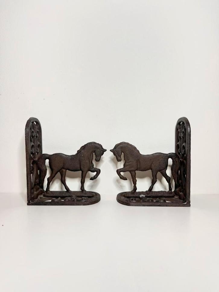 Vintage Boeksteunen Paard, Antiek en Kunst, Curiosa en Brocante, Ophalen of Verzenden
