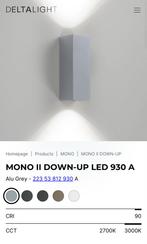 DeltaLight MONO Wandlamp €435,- IP45 12 Volt Nieuw in Doos, Ophalen of Verzenden, Nieuw, Metaal, Modern
