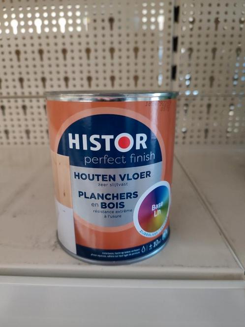Histor Perfect Finish Houten Vloer Zijdeglans 750ml Ral 9016, Doe-het-zelf en Verbouw, Verf, Beits en Lak, Nieuw, Lak, Minder dan 5 liter