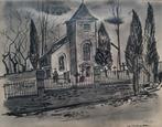 Nic Jennekens (1915-1984)  Oud Valkenburg St Janskerk 1955, Ophalen of Verzenden