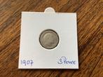 Engeland Edward VII 3 Pence 1907, Verzenden, Overige landen, Losse munt, Zilver