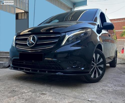 Spoiler Mercedes Vito W447 Facelift 2019-2024 AMG Hoogglans, Auto-onderdelen, Carrosserie en Plaatwerk, Bumper, Voor, Gebruikt