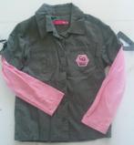 Groen/roze Name It blouse maat 128, Name it, Meisje, Ophalen of Verzenden, Zo goed als nieuw