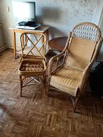 2 mooie rieten stoelen gratis, Ophalen, Gebruikt, Bruin, Twee