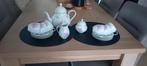 Vintage Porseleinen Theeservies met Rozenmotief, Antiek en Kunst, Ophalen of Verzenden
