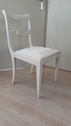 4 brocante hardhouten stoelen, Ophalen, Gebruikt, Stof