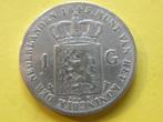 Nederland 1 gulden 1845 A Willem II, 1 gulden, Verzenden, Zilver, Losse munt