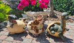 Beelden, dino in ei, 3 modellen, Tuin en Terras, Tuinbeelden, Ophalen of Verzenden, Nieuw, Kunststof, Dierenbeeld