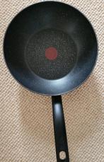 Tefal wokpan, Gebruikt, Aluminium, Ophalen of Verzenden, Keramische plaat