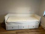 Bed uitschuifbaar Hemnes, Huis en Inrichting, Ophalen, Gebruikt, Eenpersoons, Wit