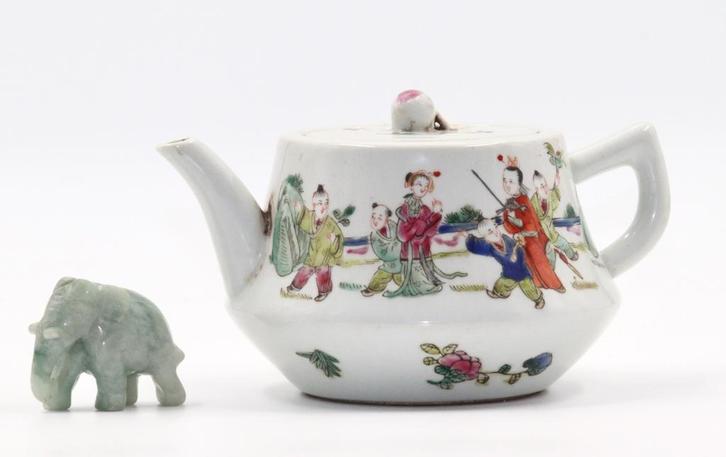 Chinees porselein | theepot 20e eeuw, Antiek en Kunst, Kunst | Niet-Westerse kunst, Ophalen of Verzenden