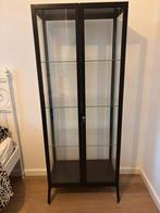 Glazen vitrinekast ikea Milsbo, Huis en Inrichting, Ophalen, 50 tot 100 cm, Zo goed als nieuw, Minder dan 100 cm