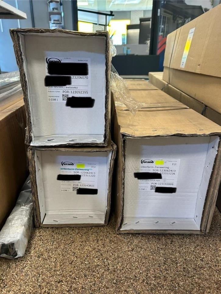 Diverse NIEUWE rolluiken, Doe-het-zelf en Verbouw, Rolluiken, Nieuw, 150 tot 200 cm, 150 tot 200 cm, Overige kleuren, Elektrische bediening