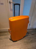 Oranje hardcase koffer 75x60cm, op wielen met Samsonite slot, Sieraden, Tassen en Uiterlijk, Koffers, Ophalen, Gebruikt, Hard kunststof