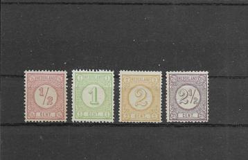 Nederland 1876, NVPH 30 t/m 33, Ongebruikt. beschikbaar voor biedingen