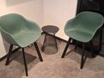 2 groene kunststof stoelen met zwart tafeltje, Ophalen