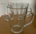 3 theeglazen, theeglas, glazen thee, Huis en Inrichting, Keuken | Servies, Ophalen of Verzenden, Gebruikt, Glas, Glas of Glazen