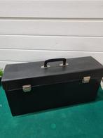 Koffer vintage retro zwart kunst leer, Sieraden, Tassen en Uiterlijk, Koffers, Ophalen of Verzenden