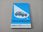 Instructieboekje/ Vraagbaak: Simca 1100 (1972-1976), Auto diversen, Handleidingen en Instructieboekjes, Verzenden
