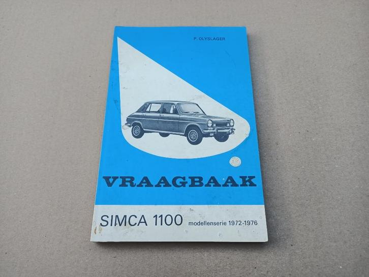 Instructieboekje/ Vraagbaak: Simca 1100 (1972-1976), Auto diversen, Handleidingen en Instructieboekjes, Verzenden