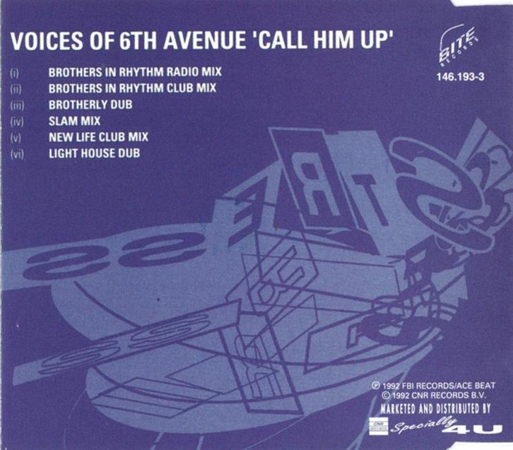 Voices Of 6th Avenue CD Maxisingle 1992 💿, Cd's en Dvd's, Cd Singles, Zo goed als nieuw, Dance, 1 single, Maxi-single, Verzenden