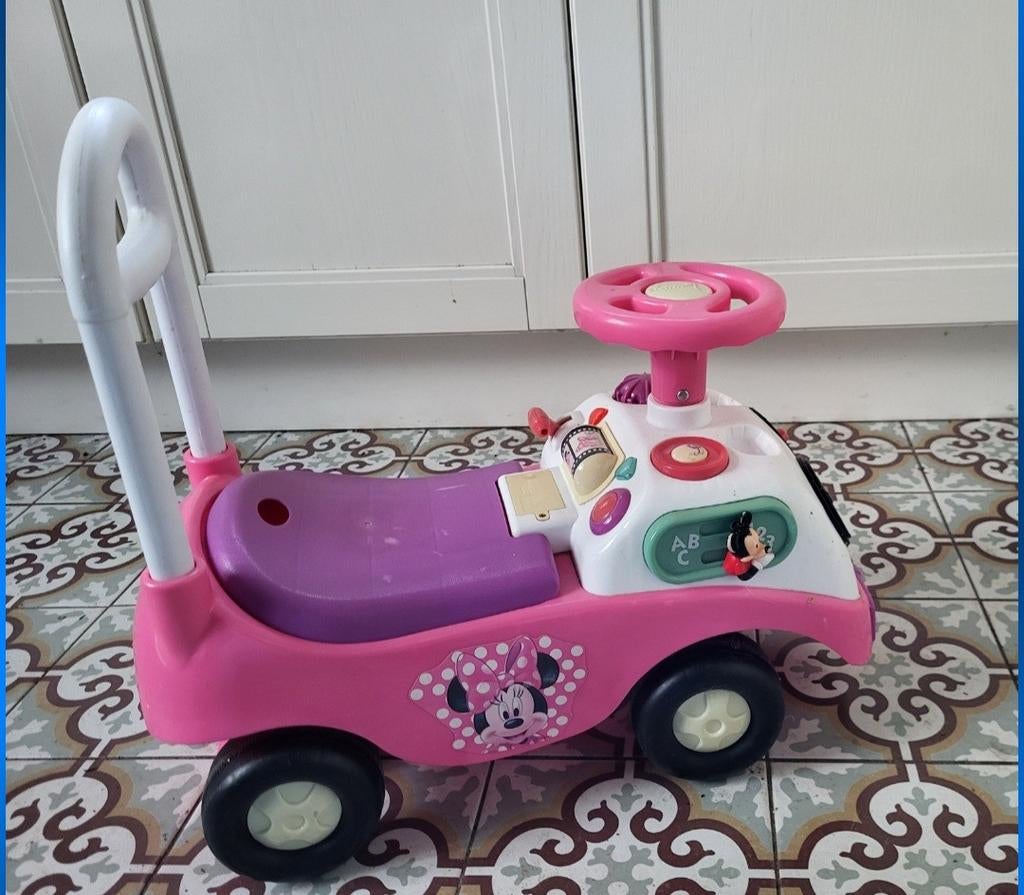 Minnie Mouse Loopwagen met Geluid ( binnen gebruikt), Ophalen of Verzenden, Gebruikt, Loopvoertuig