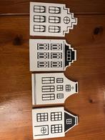 Houten onderzetters Hollandse huisjes, Ophalen of Verzenden, Zo goed als nieuw, Glas of Kopje