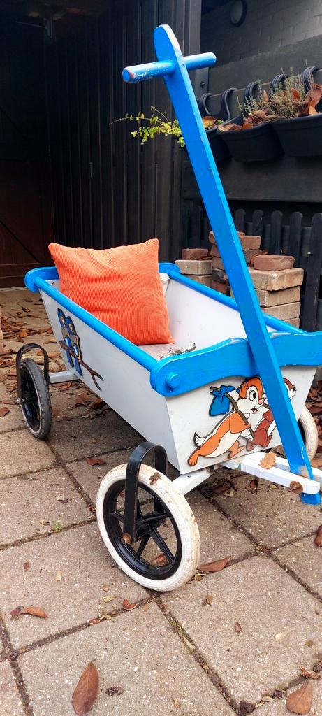 Vintage Houten Bolderkar - 40 Jaar Oud, Kinderen en Baby's, Speelgoed | Buiten | Voertuigen en Loopfietsen, Gebruikt, Loopfiets