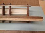 Wandschap decoratief van massief eiken en mahonie, Info@wootscreations.nl, Nieuw, Ophalen of Verzenden, Brabantweg 7