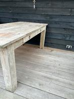 Teakhouten Eettafel - Robuust & Landelijk, Huis en Inrichting, Tafels | Eettafels, Ophalen, Gebruikt, Teakhout, 50 tot 100 cm