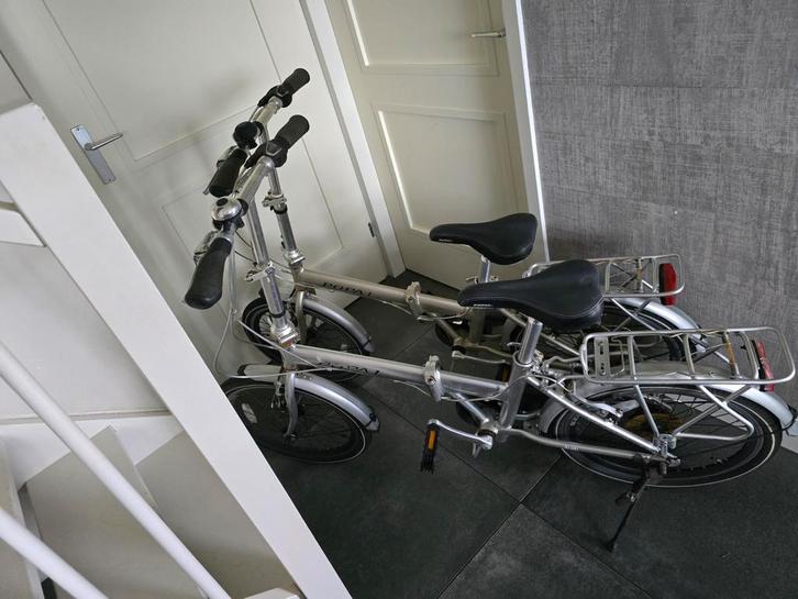 2 vouwfietsen zilver, Fietsen en Brommers, Fietsen | Vouwfietsen, Gebruikt, Ophalen of Verzenden