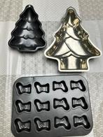 Bakken cakevorm cake cupcakes kerst boom laars bakblikken, Ophalen of Verzenden, Gebruikt, Bakvorm