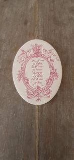 Tegeltje met spreuk hoog 15.5 Cm breed bijna 11 cm, Ophalen of Verzenden, Zo goed als nieuw