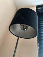 Zwarte lamp met stenen poot. Incl. lampenkap, Huis en Inrichting, Lampen | Vloerlampen, Ophalen, Zo goed als nieuw, Stof, 150 tot 200 cm