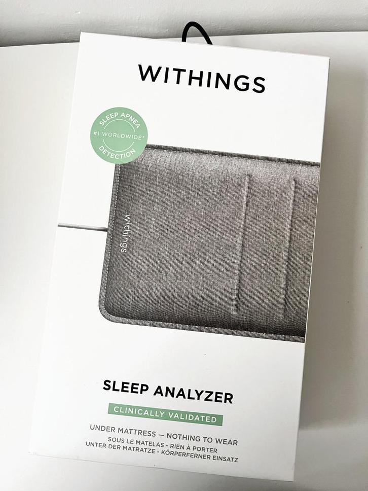 Withings sleep analyzer, slaap cyclus meter mat, Sport en Fitness, Gezondheidsproducten en Wellness, Gebruikt, Overige typen, Ophalen of Verzenden