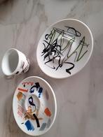 2 Illy schotels en 1 kopje  2004, Verzamelen, Ophalen of Verzenden, Zo goed als nieuw, Porselein, Kop en/of schotel