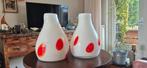 Originele jaren '60/'70 vazen, Ophalen of Verzenden, Zo goed als nieuw, Glas, Minder dan 50 cm