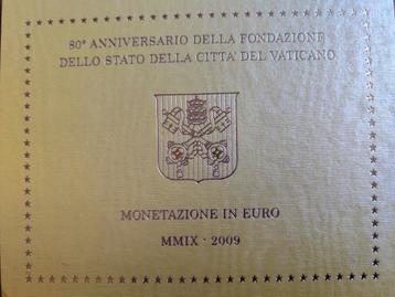 Vaticaan 2009 BU jaarset 1 ct t/m 2 euro  beschikbaar voor biedingen
